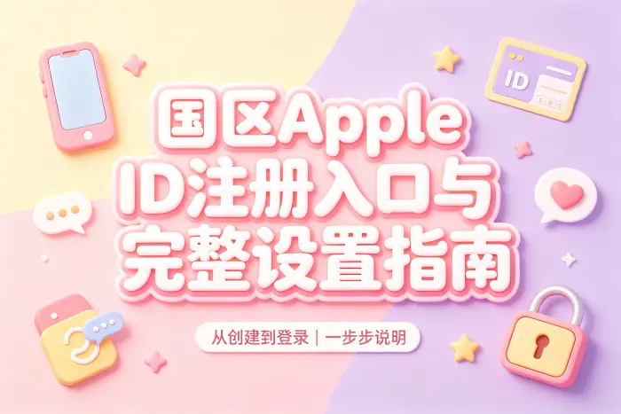 免费注册国区 Apple ID 的具体步骤