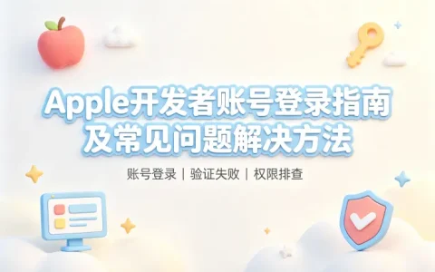 apple开发者账号登录指南及常见问题解决方法