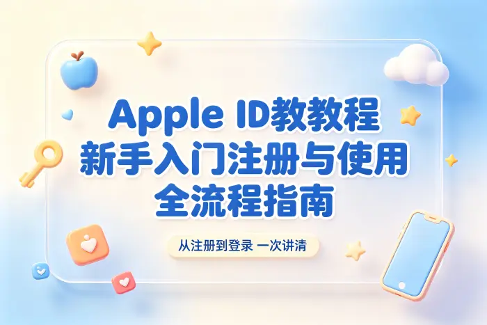 apple id教程新手入门注册与使用全流程指南