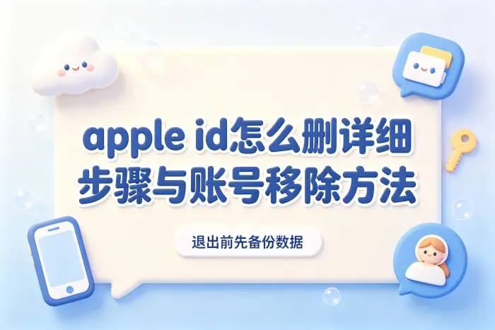 apple id怎么删详细步骤与账号移除方法