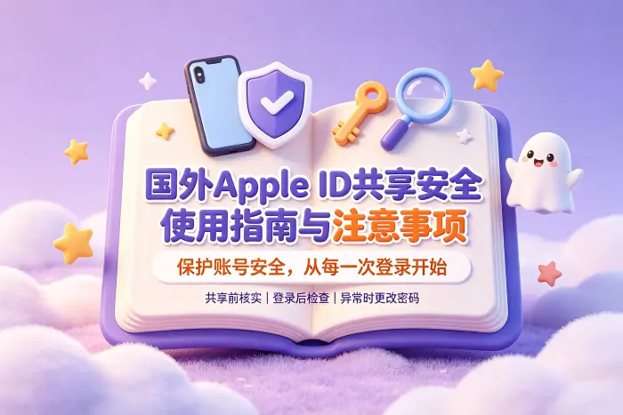 安全使用国外Apple ID共享的方法