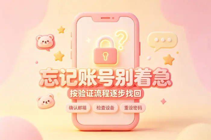 通过官方找回页面恢复账号