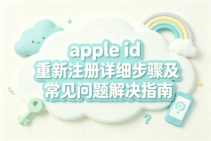 apple id 重新注册详细步骤及常见问题解决指南