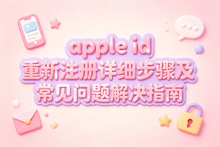 重新注册 Apple ID 的详细步骤
