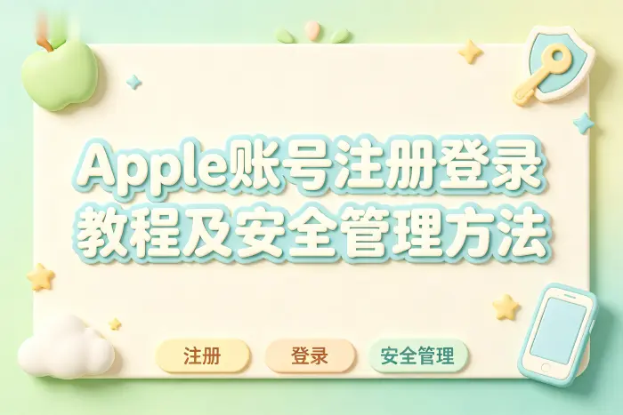 apple 账号注册登录教程及安全管理方法