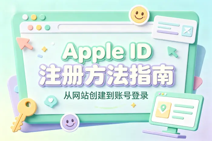 通过苹果官网创建 Apple ID 的方法