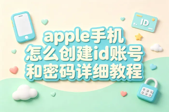 在苹果手机上创建 Apple ID 账号
