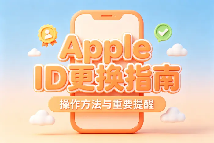 无法更换Apple ID时如何处理