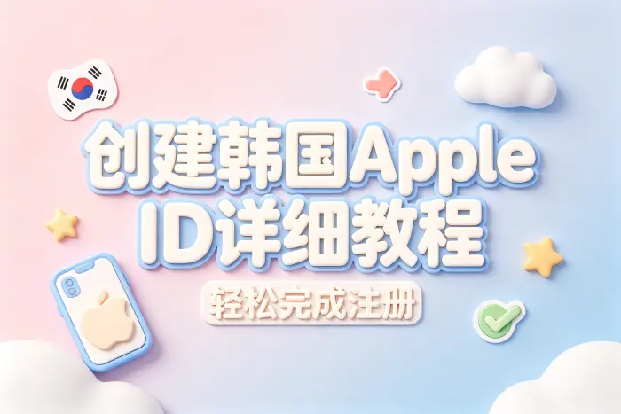 创建韩国apple id详细教程轻松完成注册
