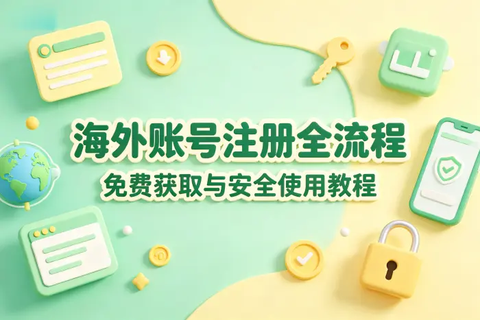 免费注册海外账号的一般流程
