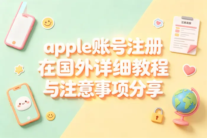 创建不同地区 Apple ID 的基本步骤