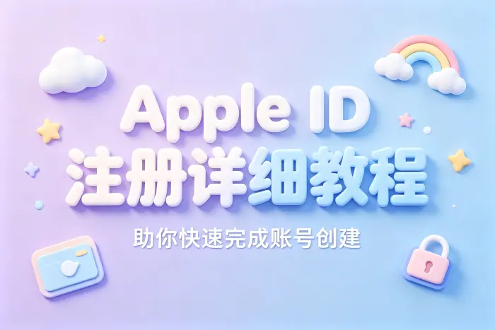 apple id注册详细教程助你快速完成账号创建