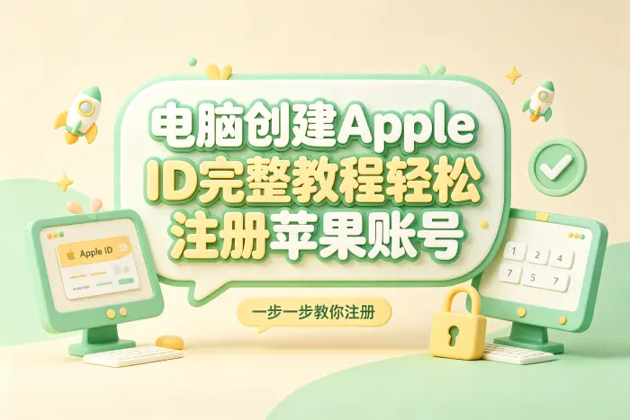 通过苹果官网在电脑上注册 Apple ID