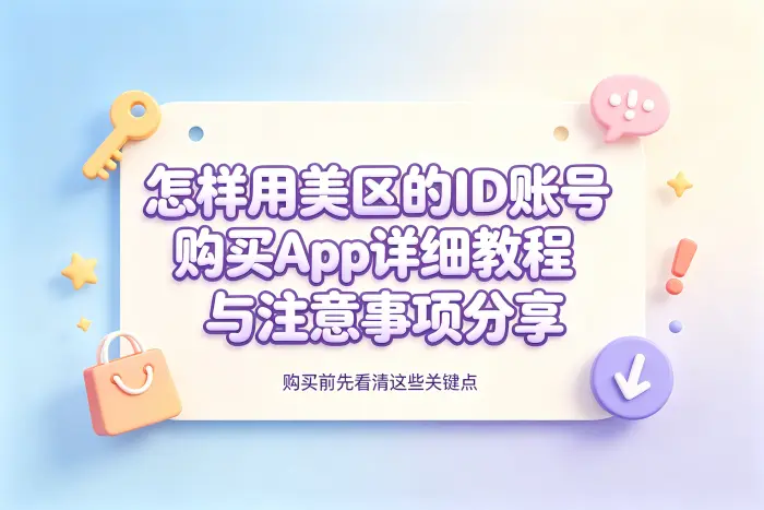 使用美区 Apple ID 购买 App 的基本步骤