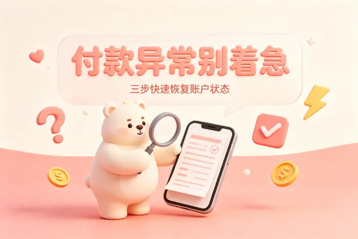 通过更换付款方式解决付款异常