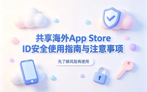 共享海外appstore id安全使用指南与注意事项