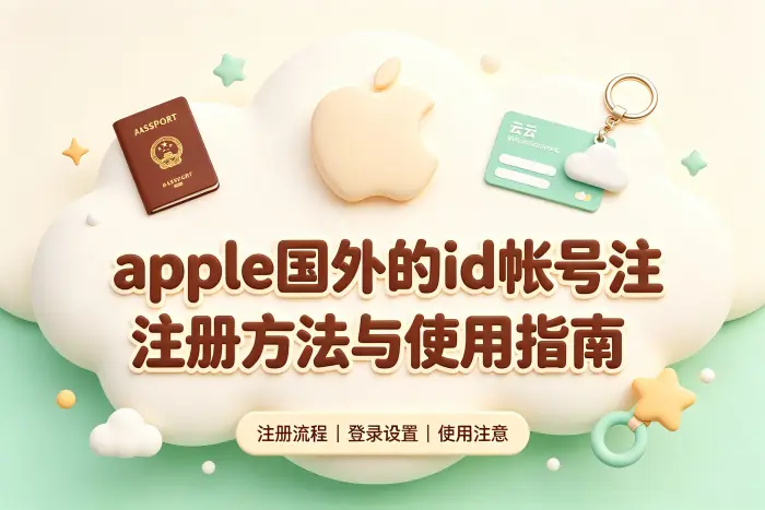 apple国外的id帐号注册方法与使用指南
