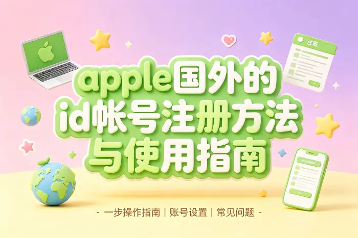 通过苹果官方页面注册国外 Apple ID