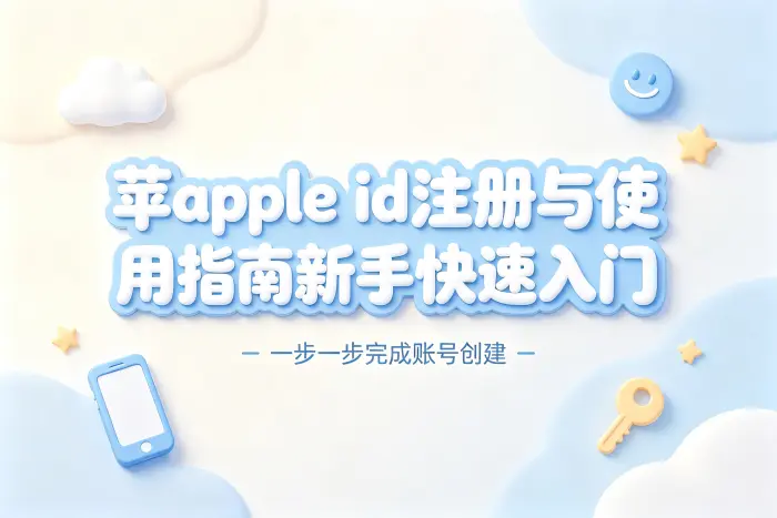 苹apple id注册与使用指南新手快速入门
