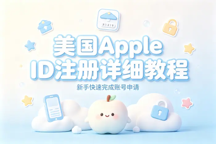 美国appleid 注册详细教程新手快速完成账号申请