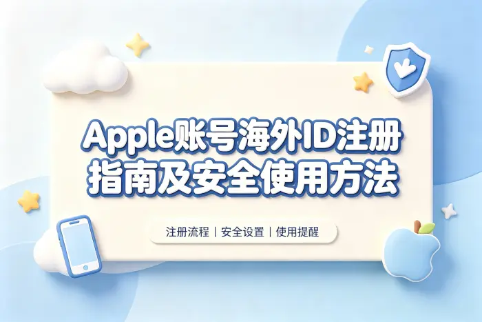 apple 账号海外id注册指南及安全使用方法