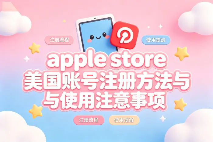 apple store 美国账号注册方法与使用注意事项