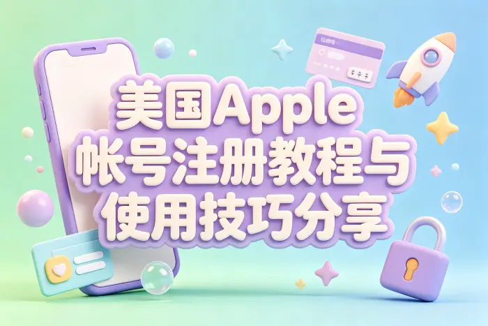 创建美国地区 Apple 账户的基本步骤