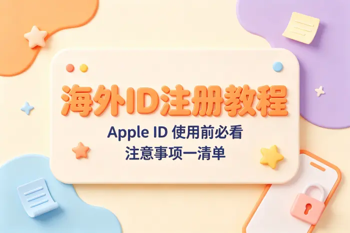 注册海外 Apple ID 时容易误解的地方