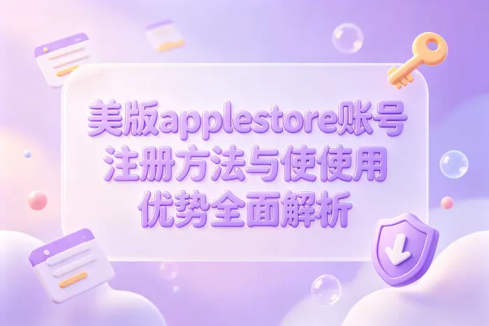 注册美区账号的基本方法