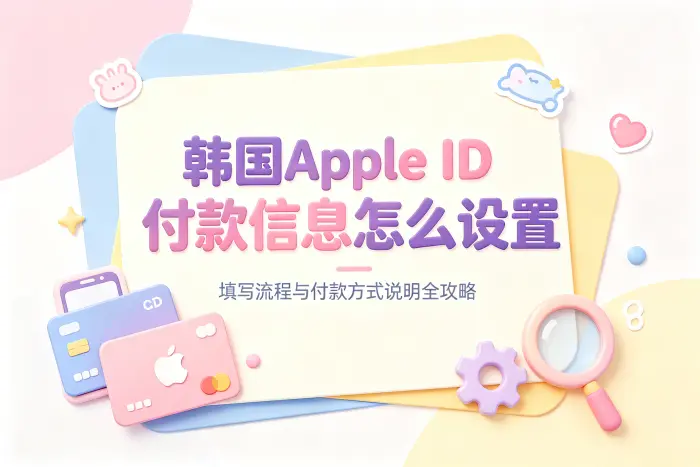 填写韩国 Apple ID 付款信息时容易忽略的问题
