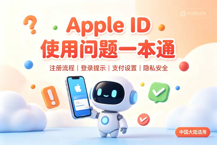 使用 Apple 账户时需要注意的安全事项