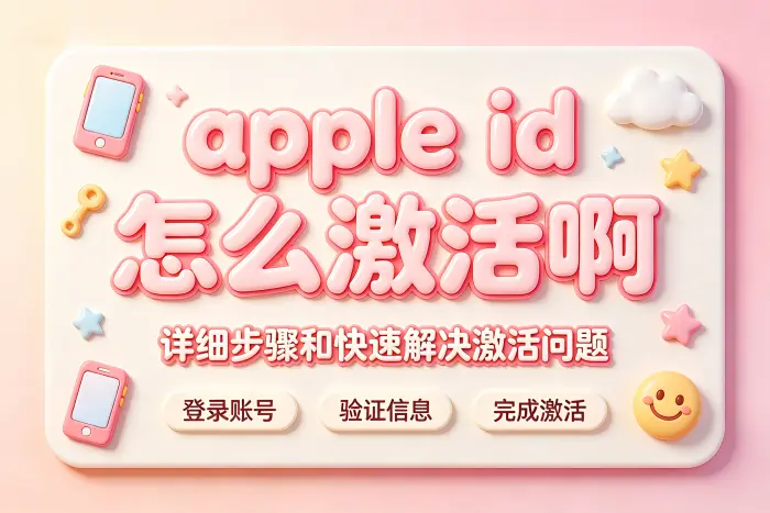 apple id怎么激活啊详细步骤和快速解决激活问题