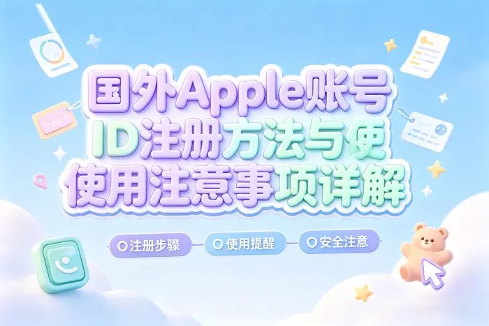 国外 Apple ID 的注册方法