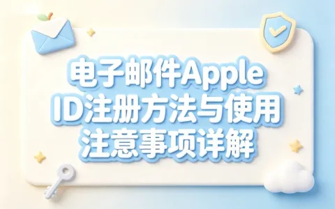 电子邮件apple id注册方法与使用注意事项详解