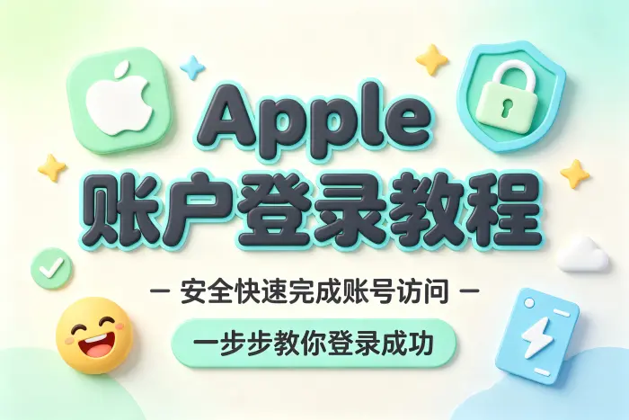 apple 账户登录教程安全快速完成账号访问