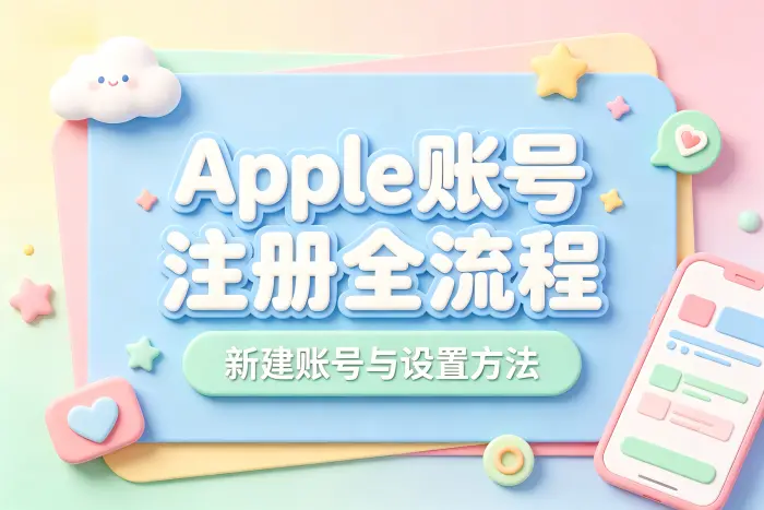apple新建账号详细教程快速完成注册与设置方法流程