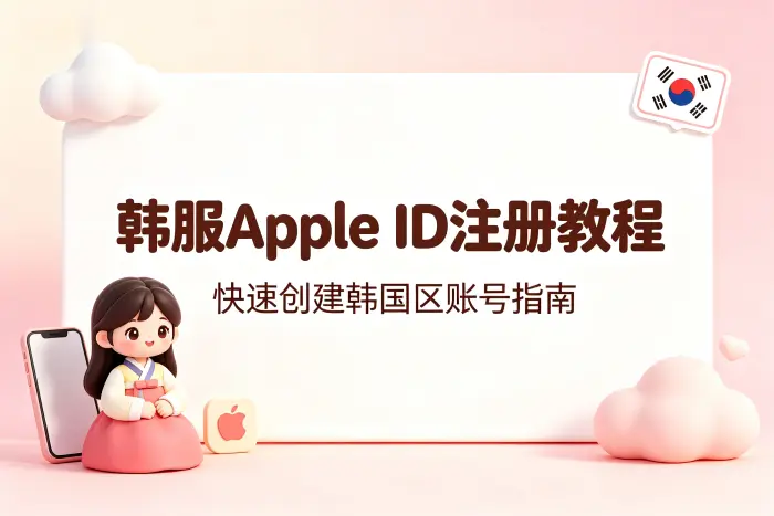 韩服apple id注册教程快速创建韩国区账号指南