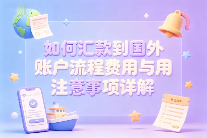 国外账户汇款费用由哪些因素决定
