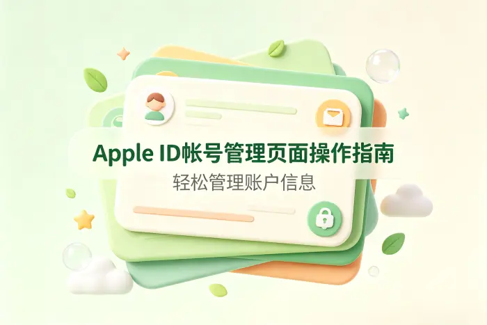 管理多个 Apple 账户时的注意事项