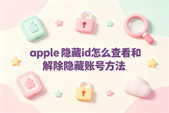 apple 隐藏id怎么查看和解除隐藏账号方法