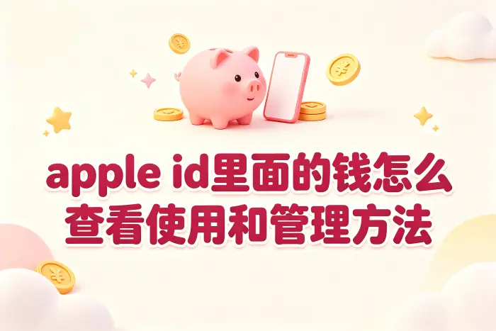 apple id里面的钱怎么查看使用和管理方法