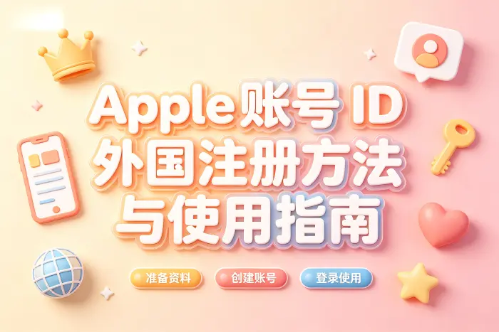 外国 Apple 账户登录和使用时的注意事项