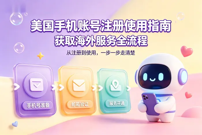 获取美国手机账号的一般流程