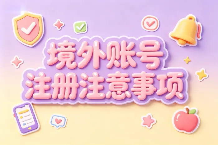 注册境外 Apple 账号的一般流程