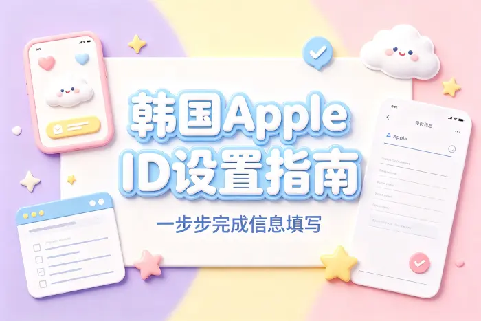 韩国 Apple ID 资料填写步骤