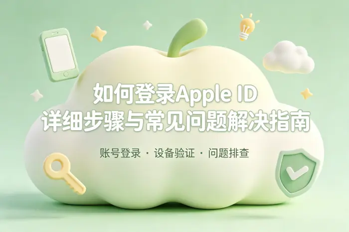 如何登录apple id详细步骤与常见问题解决指南