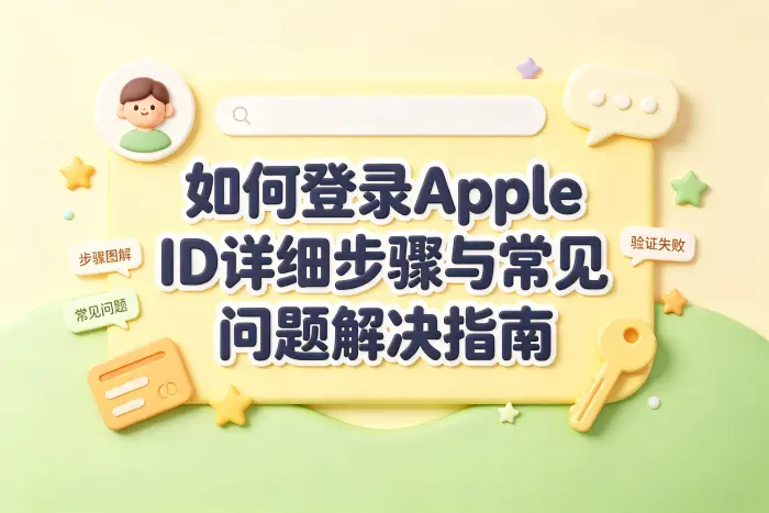 在网页上登录 Apple 账户
