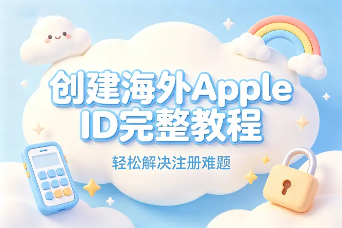 创建海外apple id完整教程轻松解决注册难题