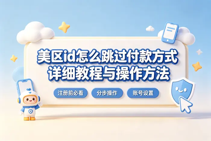 美区id怎么跳过付款方式详细教程与操作方法