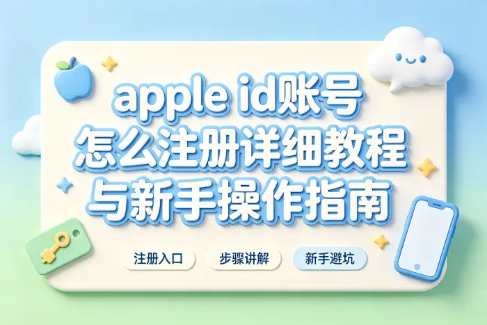 apple id账号怎么注册详细教程与新手操作指南